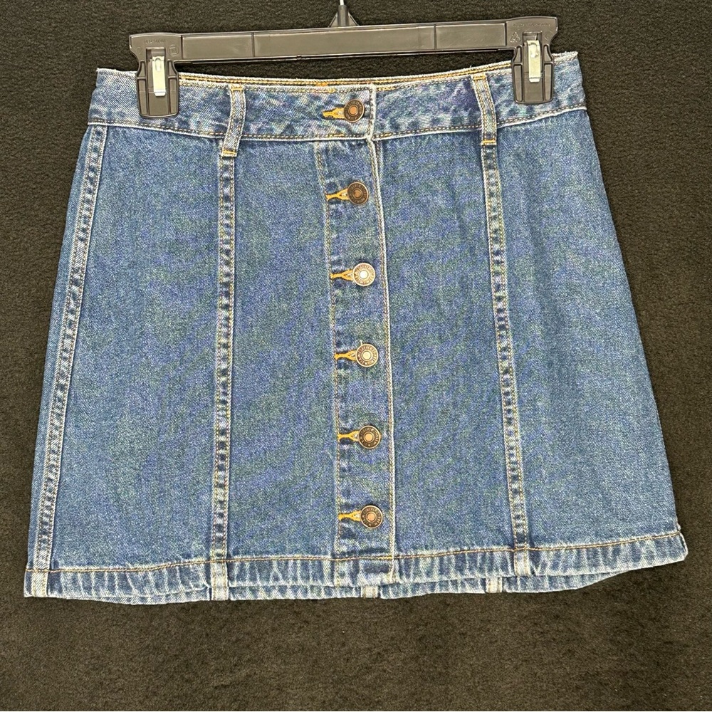 Women's S Blue Premium Denim Classic Mini Skirt - Forever 21 Los Angeles